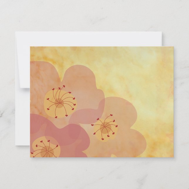 Agradecimiento Ducha De Boda Gracias Tarjeta Influenciada En Asia (Anverso)