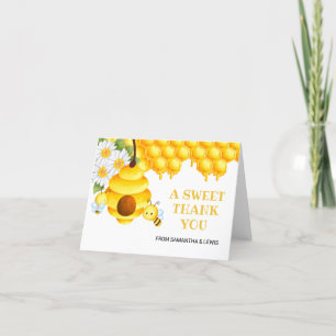 Agradecimiento Dulce Abeja De Abeja Gracias Tarjeta