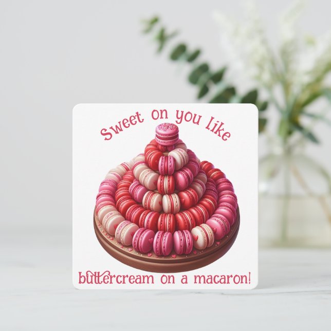 Agradecimiento Dulce Sobre Usted - Tarjeta El día de San Valentín (Anverso de pie)