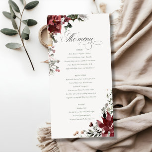Agradecimiento Dusky Warm Winter Festiva Fauna Boda Tarjeta de me