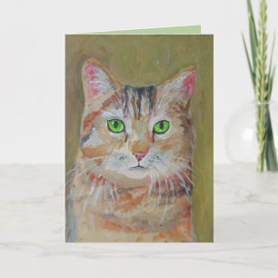 Agradecimiento Dusty - Tarjeta de felicitación para gatos de cump