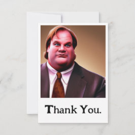 Agradecimiento Edición limitada Chris Farley Tarjeta de agradecim