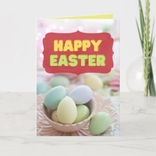 Agradecimiento Eggs de Pascua Feliz Tarjeta de Pascua