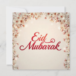 Agradecimiento Eid mubarak para tarjeta de Eid Fitr