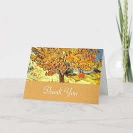 Agradecimiento El árbol de las mora gracias tarjeta de felicitaci