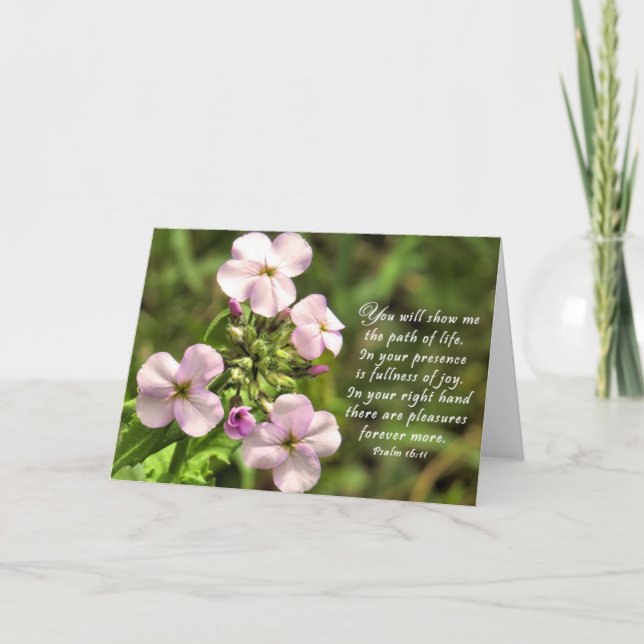 Agradecimiento El camino de la vida - Tarjeta de escritura (Anverso)