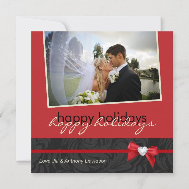 Agradecimiento El casarse del navidad le agradece tarjeta de la (Anverso)