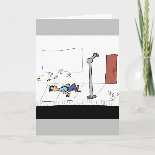 Agradecimiento El inicio de una tarjeta de saludo de mal Chiste (Anverso)