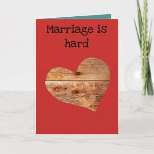 Agradecimiento El matrimonio es una tarjeta de felicitación dura