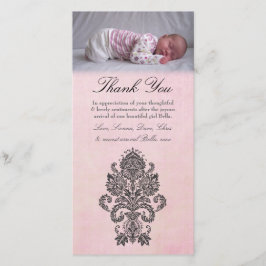 Agradecimiento El rosa barroco le agradece observar la tarjeta de