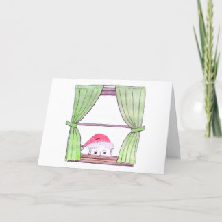 Agradecimiento Él sabe... Tarjeta de Navidades en blanco