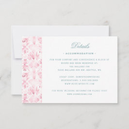 Agradecimiento Elegante Escudo de boda con Rosas Tarjeta de detal