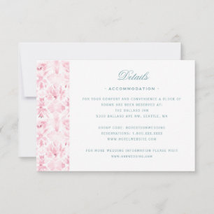 Agradecimiento Elegante Escudo de boda con Rosas Tarjeta de detal
