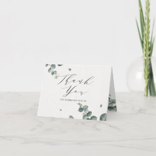 Agradecimiento Elegante Eucalyptus Foto Follada Tarjeta de agrade