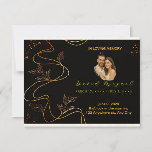 Agradecimiento Elegante Guarnición del Recuerdo - Tarjeta de amor