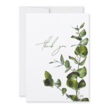 Elegante minimalista Sage Eucalyptus Tarjeta de ag