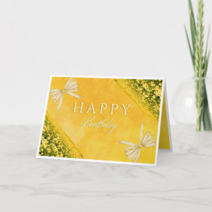 Agradecimiento Elegante tarjeta de cumpleaños feliz con flores am