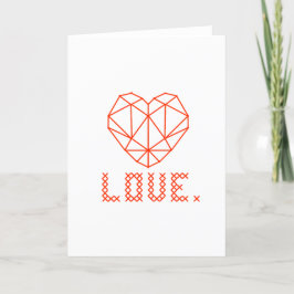 Agradecimiento Elegante tarjeta de felicitación Geométrica 3D LOV