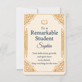 Agradecimiento Elegante tarjeta de felicitaciones para un notable