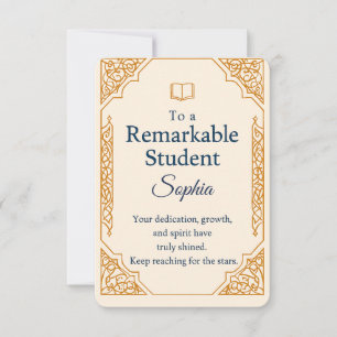 Agradecimiento Elegante tarjeta de felicitaciones para un notable