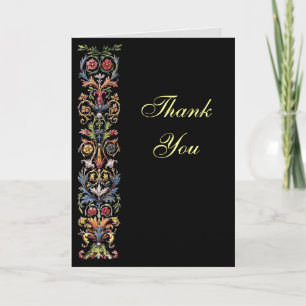 Agradecimiento Elegante Tarjeta De Gracias Gótica Iluminada