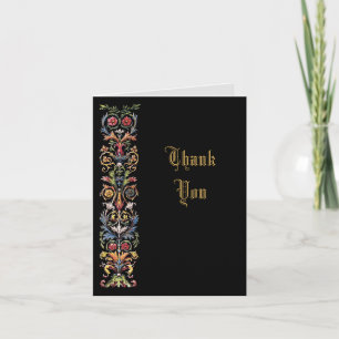 Agradecimiento Elegante Tarjeta De Gracias Gótica Iluminada