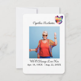 Agradecimiento Elegante tarjeta de oraciones Minimalistas en blan