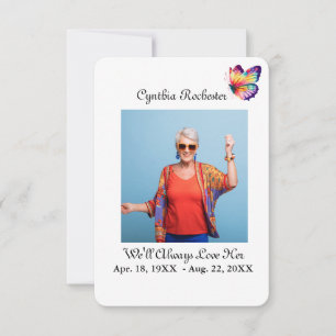 Agradecimiento Elegante tarjeta de oraciones Minimalistas en blan