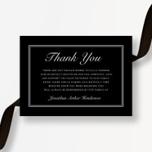 Elegante Tarjeta Funeral de Condolencias con Letra