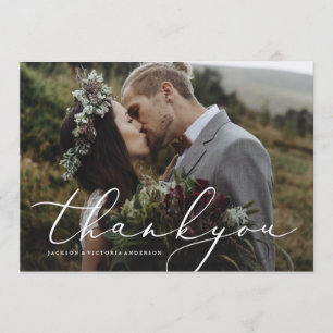 Agradecimiento En amor gracias tarjeta de la foto