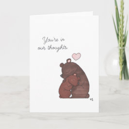 Agradecimiento En nuestra tarjeta de Osos de Pensamiento