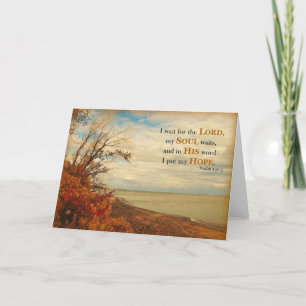 Agradecimiento En su palabra pongo mi esperanza - Tarjeta de Escr