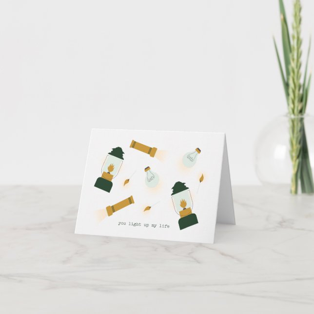 Agradecimiento Encienden Mi Tarjeta De San Valentín De Vida (Anverso)