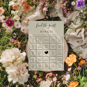 Agradecimiento Encuentra la tarjeta de ducha de novia de juego de