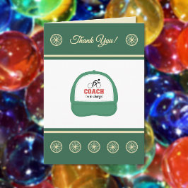 Agradecimiento Entrenador ciclista de ciclismo tarjeta de agradec