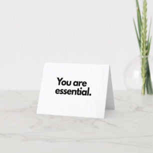 Agradecimiento Eres esencial - Tarjeta de felicitación