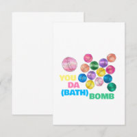 Eres La Bomba (de Baño) Divertida Tarjeta de Agrad