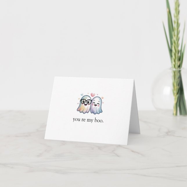 Agradecimiento Eres mi tarjeta de cumpleaños de Boo (Anverso)