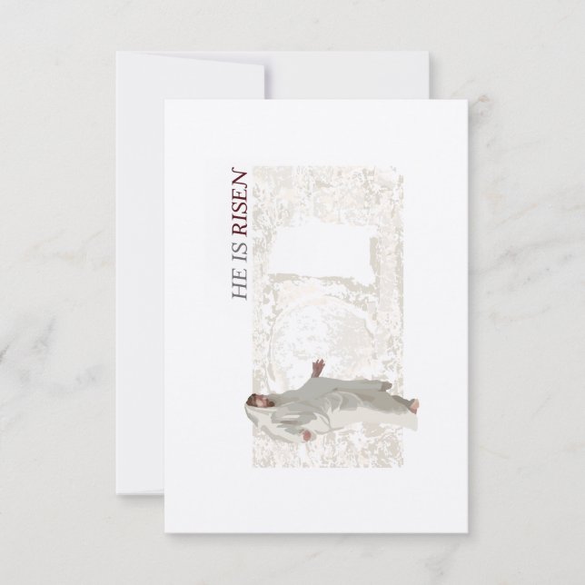 Agradecimiento Es Tarjeta De Pascua De Risen (Anverso)