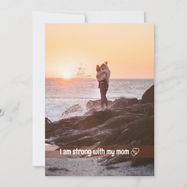 Agradecimiento Escritura moderna y tarjeta de festividad fotográf (Anverso)