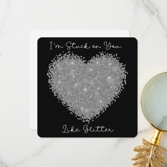 Agradecimiento Estoy atrapado en ti - Tarjeta El día de San Valen (Anverso/Reverso In Situ)