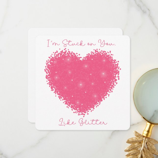 Agradecimiento Estoy atrapado en ti - Tarjeta El día de San Valen (Anverso/Reverso In Situ)