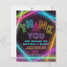 Etiqueta láser Gracias tarjeta | Fiesta de etiquet