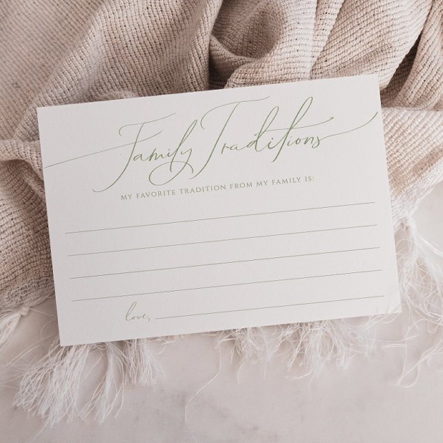 Agradecimiento Extraordinaria tarjeta de tradiciones familiares v (Subido por el creador)