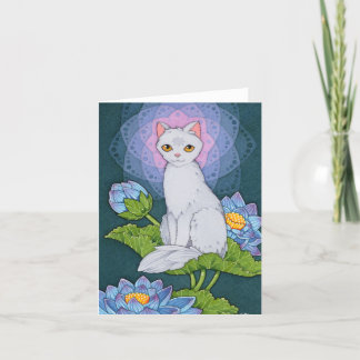 Agradecimiento Fairy Cats Affirmation lindo gato Tarjeta de atenc