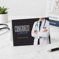Felicidades Doctor Tarjeta de Felicitación de Grad