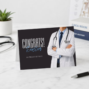 Agradecimiento Felicidades Doctor Tarjeta de Felicitación de Grad