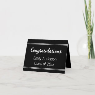 Agradecimiento Felicidades Graduado de Tarjeta de Graduación para
