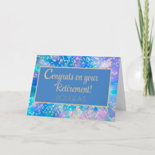 Agradecimiento ¡Felicidades! Tarjeta de jubilación Personalizado 