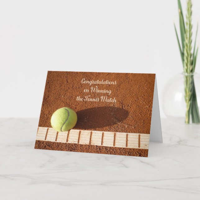 Agradecimiento Felicitaciones por la tarjeta ganadora de partido  (Anverso)